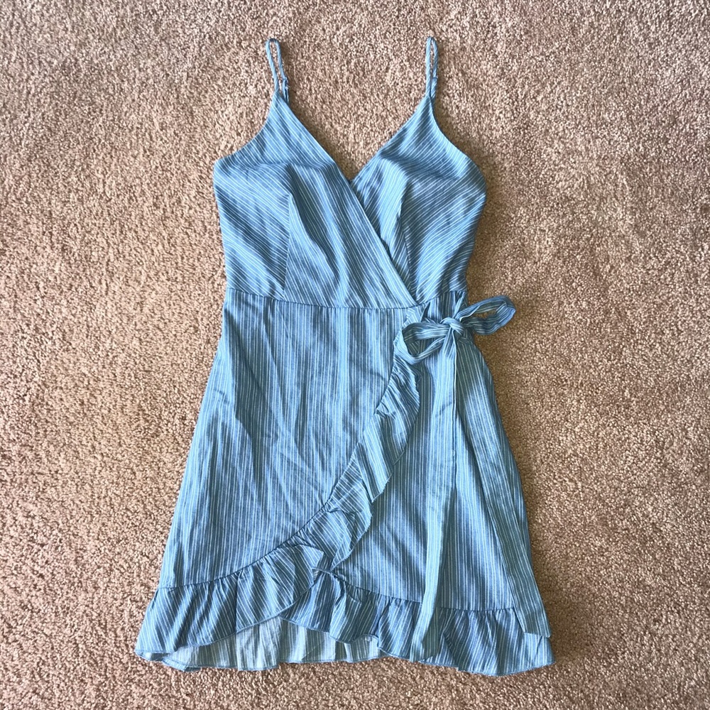 Blue mini dress